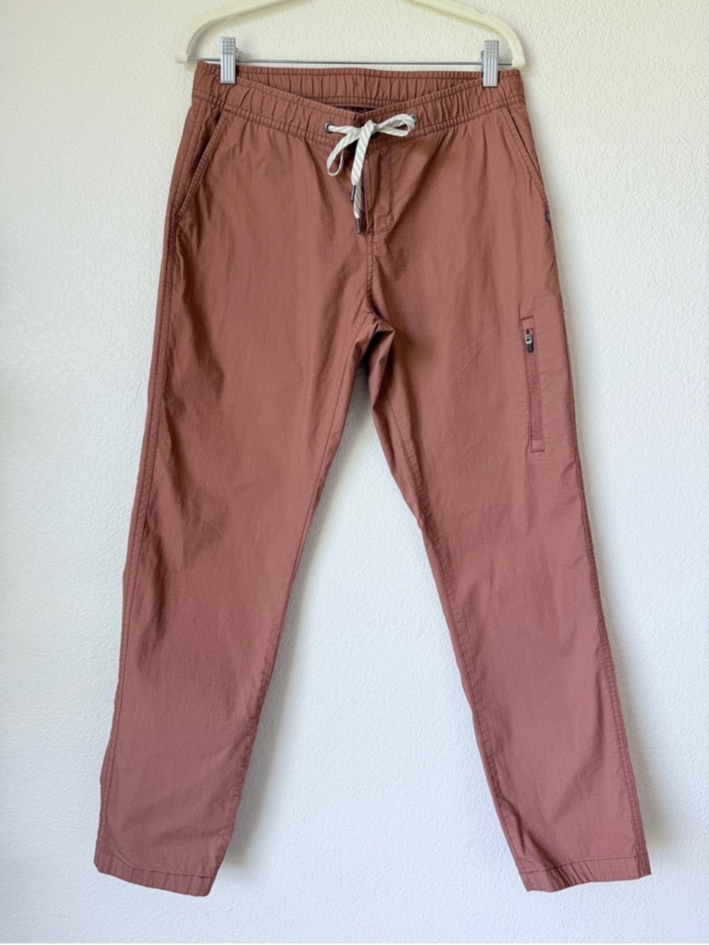 Vuori Ripstop Pants Dusty Rose Terracotta Organic Cotton Medium
